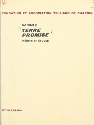 cover image of Terre promise